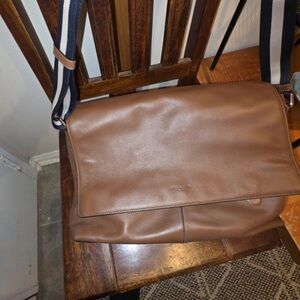 Coach Brown Leather Messenger Bag
